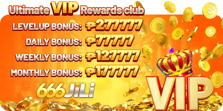 666JILI Ultimate VIP Rewards Club promotional banner with exclusive elite benefits and premium casino perks