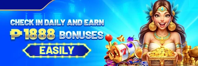 666JILI daily bonus check-in banner with character and reward visuals