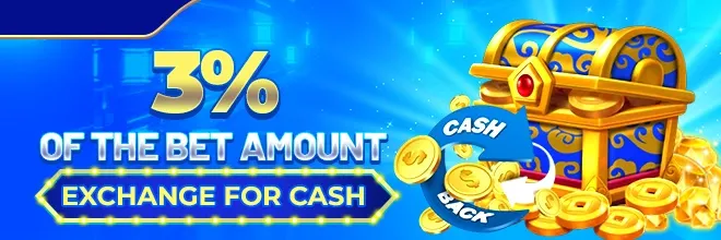 666JILI 3% exchange for cash promo banner with coins and currency icons